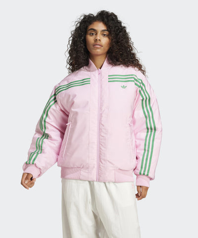 ADIDAS 70s Reversible Bomber Jacket - Green:Pink