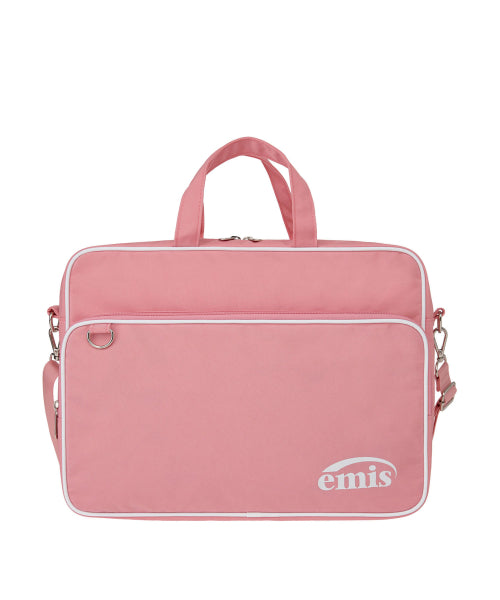 EMIS EMIS Nylon Zip-Pocket Messenger Bag - Pink