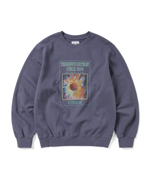 THISISNEVERTHAT THISISNEVERTHAT Basketball Hoop Sweatshirt Violet