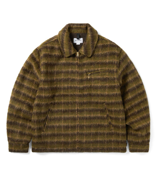 THISISNEVERTHAT THISISNEVERTHAT Brushed Wool Check Jacket Dark Brown
