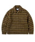 THISISNEVERTHAT THISISNEVERTHAT Brushed Wool Check Jacket Dark Brown