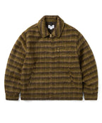 THISISNEVERTHAT THISISNEVERTHAT Brushed Wool Check Jacket Dark Brown