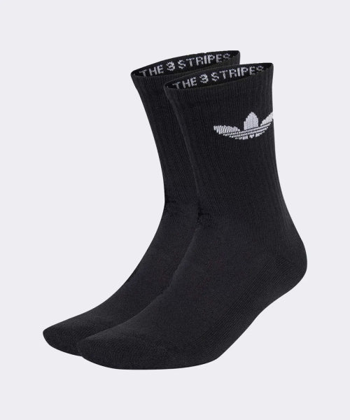 ADIDAS ADIDAS Trefoil Cushion Crew Socks - Black