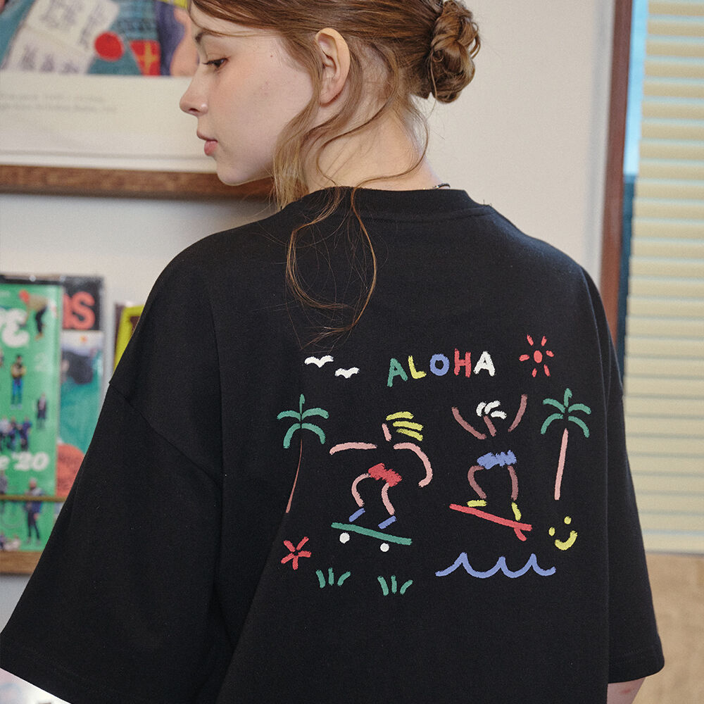 CPGN Ola Crayon Short Sleeve T-Shirt Black