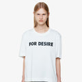 YCH FOR DESIRE-PRINTED TSHIRT WHITE (F24TO9121WH)
