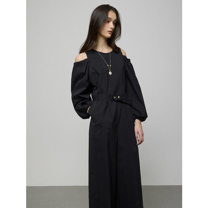 DEWL DEWL Jumpsuit Cut-out Volume Sleeve