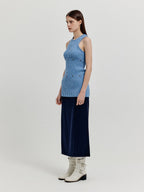 EENK EENK XENDER Separable Sleeveless Knit Top - Sky Blue