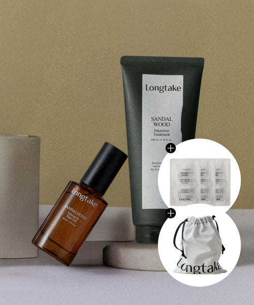 LONGTAKE [Giveaway] Hair Oil & Treatment Duo Set (Sandalwood/Black Tea & Fig)