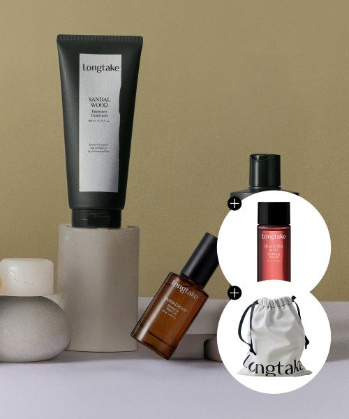 LONGTAKE [Giveaway] Sandalwood Intensive Trio Set (Hair Oil + Treatment + Shampoo)