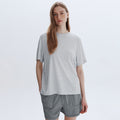 CLOVE [26SM clove] Clove Loose-fit T-Shirt (Light Grey)