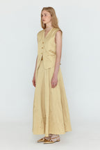 EENK WIVA Double-Belted Vest - Beige