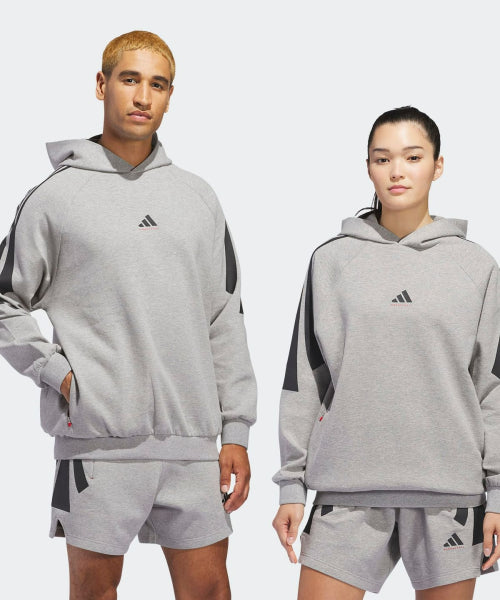 ADIDAS ADIDAS Basketball Spacer Hoodie - Gray