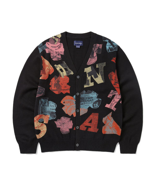 THISISNEVERTHAT THISISNEVERTHAT Broken Logo Cardigan Black