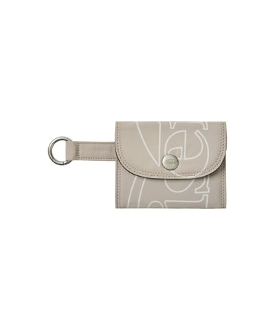 EMIS OUT LINE LOGO CARD HOLDER - BEIGE