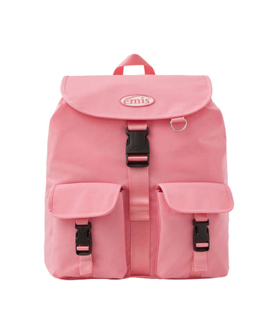 EMIS DOUBLE POCKET BACKPACK - PINK