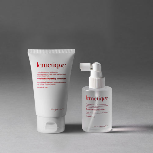 LEMETIQUE Scalp & Hair Nourishing SET (Scalp/Hair Tonic + Non-Wash Treatment)