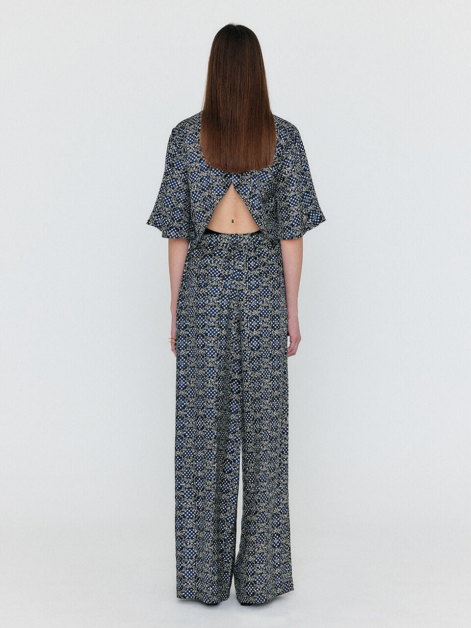 EENK EENK WENEZ Wide Pants - Navy Multi