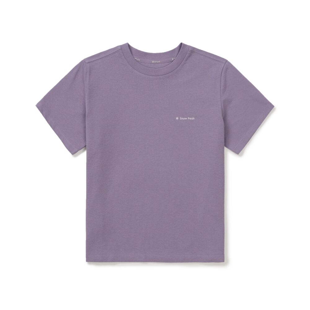 SNOWPEAK APPAREL Sorona Women's Semi-Cropped Short Sleeve T-Shirt Purple (S26MWFTS05)