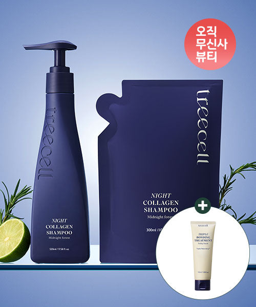 TREECELL TREECELL Night Collagen Shampoo Oily Hair 520ml + Refill 300ml