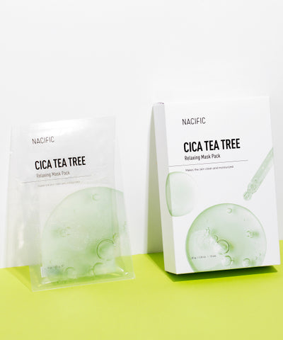 NACIFIC Cica Tea Tree Relaxing Mask Pack 10 sheets