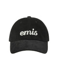 EMIS EMIS Applique Corduroy Ball Cap - Black