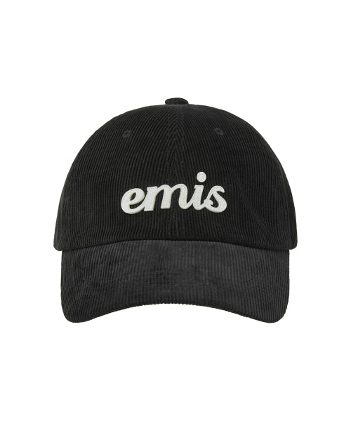 EMIS EMIS Applique Corduroy Ball Cap - Black