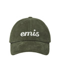 EMIS EMIS Hat Applique Corduroy Ball Cap - Khaki