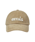EMIS EMIS Applique Corduroy Ball Cap - Beige