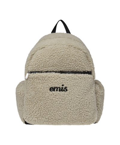 EMIS Shearling Backpack Beige