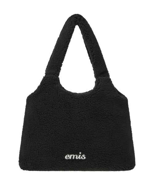 EMIS SHEARLING SHOULDER BAG-BLACK