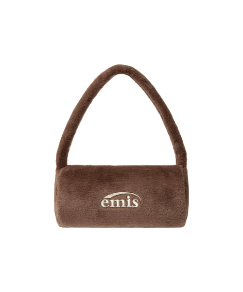 EMIS EMIS FUR CYLINDER BAG-BROWN
