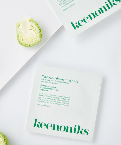 KEENONIKS Cabbage dead skin soothing toner pad portable pouch (2 pieces) 10 sheets