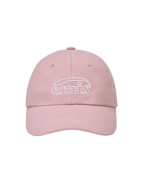 EMIS EMIS WHITE STITCH BALL CAP - PINK