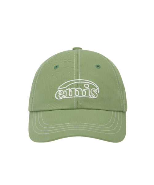 EMIS EMIS WHITE STITCH BALL CAP-OLIVE