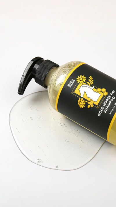 Gold horse oil shampoo (functional cosmetics that helps relieve hair loss symptoms)
