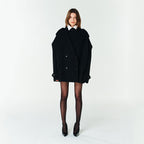 YCH OVERSIZED DOUBLE-BREASTED JACKET BLACK (F23JK108BK)