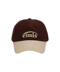EMIS EMIS CORDUROY TWO-TONE BALL CAP-WINE