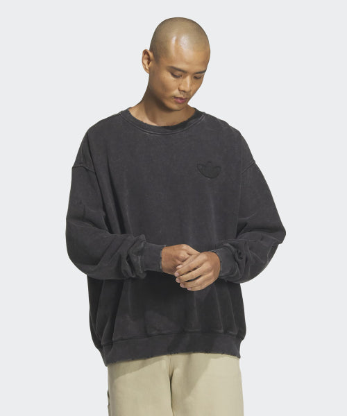 ADIDAS ADIDAS Washed Crew Sweatshirt - Black