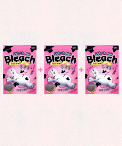 [Bleaching] Light-up hair bleach, minus black, 3 pieces set