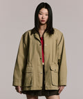 MUSINSA STANDARD WOMAN MUSINSA STANDARD WOMAN Women's Washed Cotton Hunting Jacket [Beige]