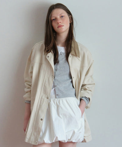 MUSINSA STANDARD WOMAN Women's Washed Cotton Hunting Jacket [Cream]