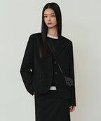 MUSINSA STANDARD WOMAN MUSINSA STANDARD WOMAN Women's Regular Fit Blazer [Black]