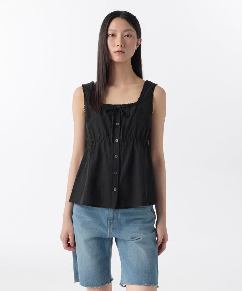 MUSINSA STANDARD WOMAN MUSINSA STANDARD WOMAN Women's T-Shirt Sleeveless [Black]