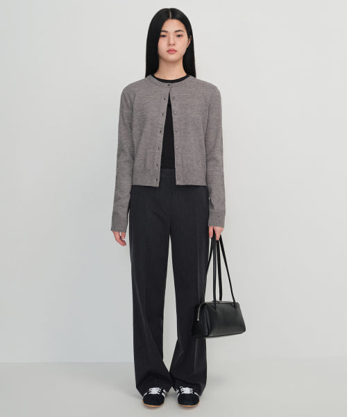 MUSINSA STANDARD WOMAN MUSINSA STANDARD WOMAN Slacks Charcoal Gray
