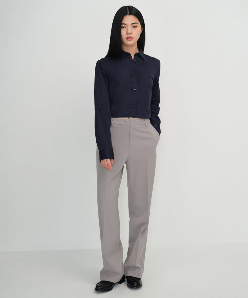 MUSINSA STANDARD WOMAN MUSINSA STANDARD WOMAN Slacks Light Warm Gray