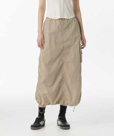 MUSINSA STANDARD WOMAN Nylon Parachute Skirt [Light Beige]