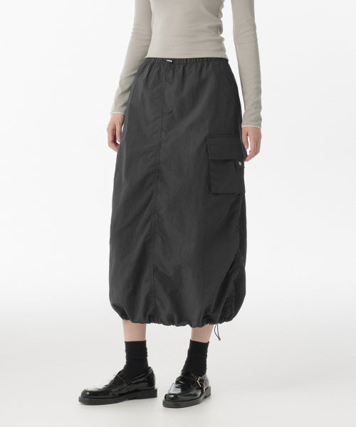 MUSINSA STANDARD WOMAN MUSINSA STANDARD WOMAN Nylon Parachute Skirt Dark Gray
