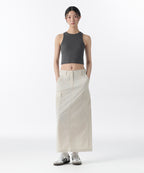 MUSINSA STANDARD WOMAN MUSINSA STANDARD WOMAN Cargo Maxi Skirt (Cream)