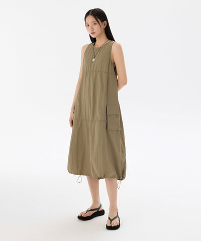 MUSINSA STANDARD WOMAN Women's Cargo Dress Dusty Beige