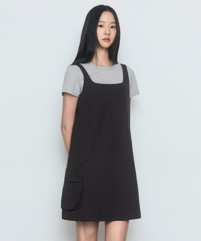 MUSINSA STANDARD WOMAN Women's Cargo Mini Dress Gunmetal